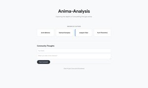 Anima-Analysis | Home